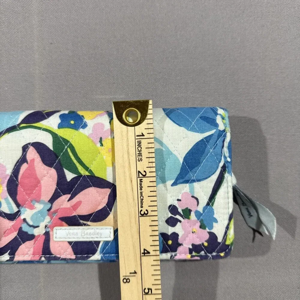Vera Bradley Crossbody Wristlet Marion Floral Pattern RFID Wallet